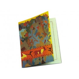 Cartonaje escolar troquelado rupestre con solapa, para foto 13x18/15x20/20x25