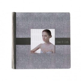 Album Boda plateado con ventana 14x14cm ref.3701602